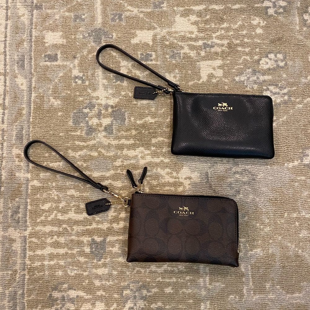 TWO Coach Wristlets